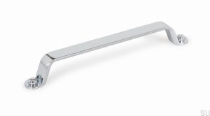 Uchwyt meblowy podłużny Button 160 Chrom polerowany