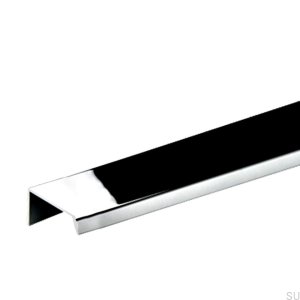 Uchwyt meblowy krawędziowy Slim 96 Srebrny Chrom polerowany