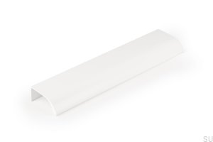 Uchwyt meblowy krawędziowy Ona 128 Aluminiowy biały