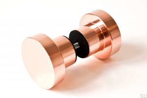 Furniture knob Drzwiowa Dot 50 polished copper 50X33mm