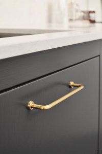 Furniture handle Long Lounge 160 Brass Brushed