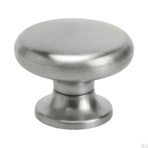 Möbelknopf 8701 Gebürstetes Silber Silber