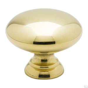 Möbelknopf 411 32, poliert, Messinggold