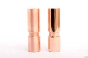 Cylinder 100 noga do mebli Miedź Polerowana