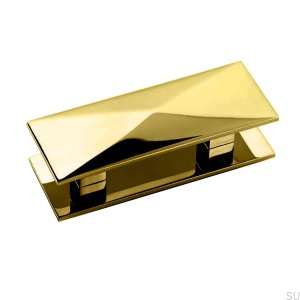 Uchwyt meblowy podłużny Art Deco 5 Mosiężny