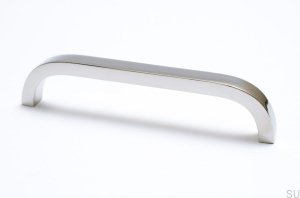 Uchwyt meblowy Slim 136 Srebrny Stalowy Polerowany