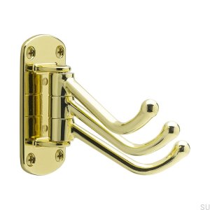Wandhalter Lyr Messing poliert