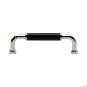 Langer Möbelgriff Brohult M 96 Nickel poliert