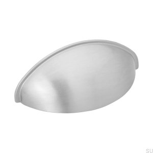 Uchwyt meblowy muszlowy 2532 64 Stalowy Srebrny