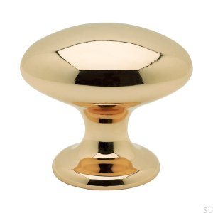 Möbelknauf 401 Gold, Messing poliert