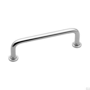 Länglicher Möbelgriff 1353 128 Nickel poliert