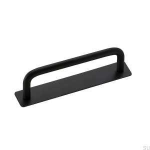 Langer Möbelgriff mit Sockel Royal 96 Black Edelstahl