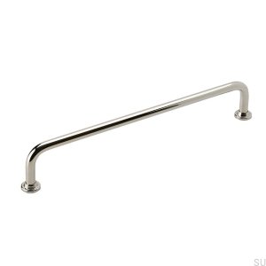 Länglicher Möbelgriff 1353 192 Nickel poliert