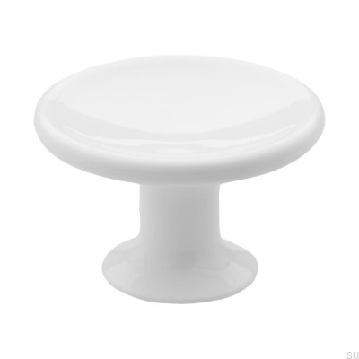 Möbelknopf 580 Weißer Kunststoff