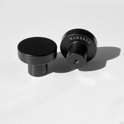 Marbelo Steel Black furniture knob