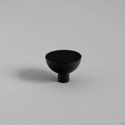 Furniture knob Luna M Brass Black