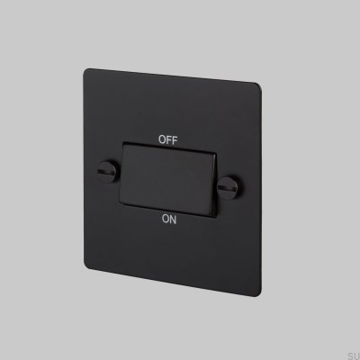Włącznik Pojedynczy Fan Isolator Switch Czarny Standard angielski
