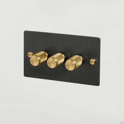 Switch - Premium 3G Dimmer Burnt Bronze/Brass [El740P] English standard