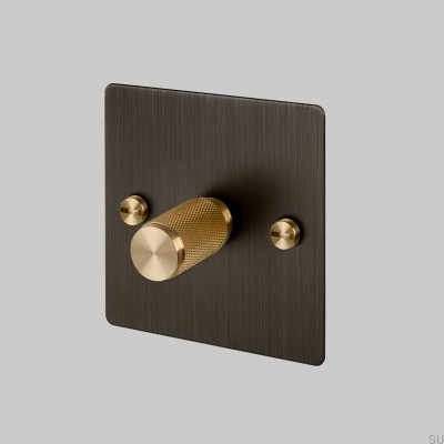 Switch - Premium 1G Dimmer Burnt Bronze/Brass [El140P] English standard