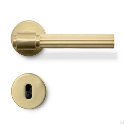 Helix Stripe 200 Gold Brushed door handle