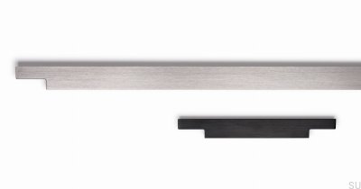 Uchwyt meblowy krawędziowy Linear 147-1 Aluminiowy Srebrny