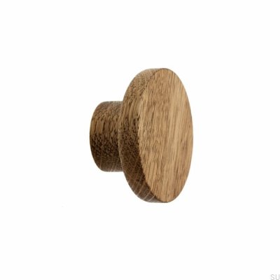 Gałka meblowa Basic Drewniana Dębowa 40 - 100 (nóżka 18 mm) - Olej Przyciemniający