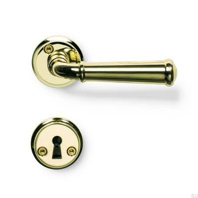 Door handle Hampton Gold Polished Scandinavian standard