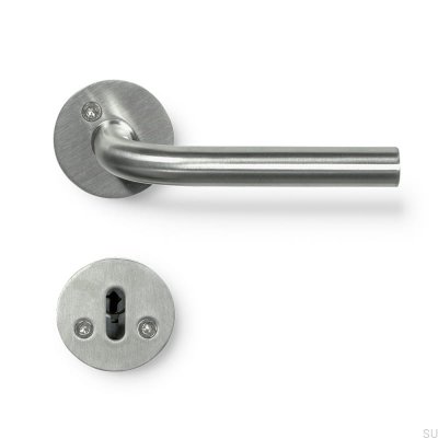 Door handle Kastrup 11 Silver Brushed Scandinavian standard