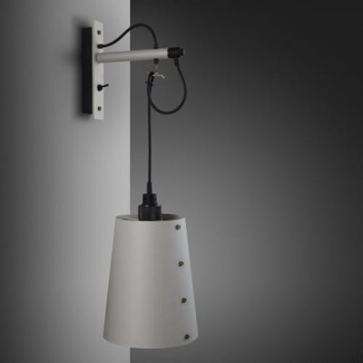 Lampe Hooked Wall Large Grau / Rauchbraun [A9024L]