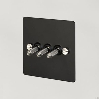 Triple Switch 3G Black/Steel [El921] English standard