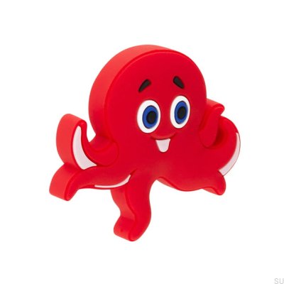 Möbelknopf H234 Red Rubber Octopus
