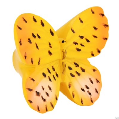 Möbelknopf H043 Bunter Schmetterling aus Kunststoff