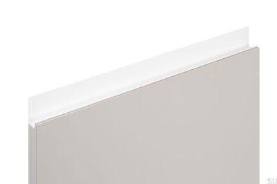 Uchwyt meblowy krawędziowy Jey 347 Aluminiowy Biały Mat
