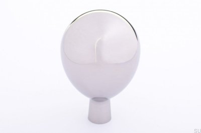Furniture knob Drop 28 Polished stainless steel