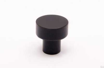 Furniture knob Dot 18 Black aluminum