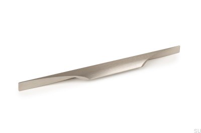 Uchwyt meblowy podłużny Brikk 340 Aluminiowy Srebrny Szczotkowany