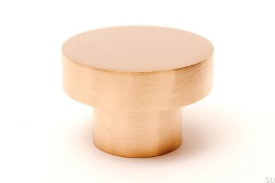 Furniture knob Dot 50 Brass Brushed Unpainted