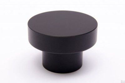 Furniture knob Dot 50 Black aluminum
