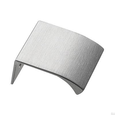 Uchwyt meblowy krawędziowy Edge Straight 40 Aluminiowy Srebrny Szczotkowany