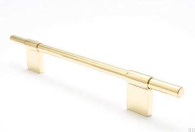 Furniture handle Line 128 Gold, Brass, Polished Unpainted