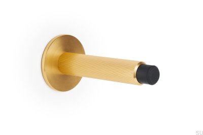 Foot Wall-mounted door stopper Arpa Aluminum Gold Brushed
