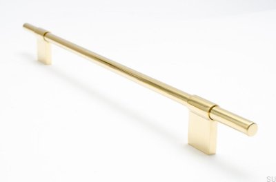 Furniture handle Line 224 Gold Brass Polished Unpainted
