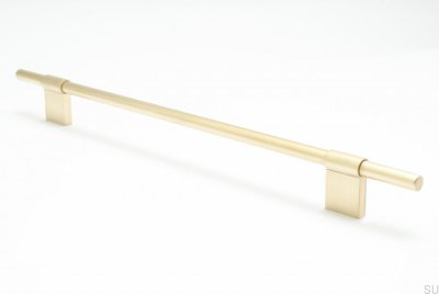 Furniture handle Line 224 Gold Brass Brushed Unpainted