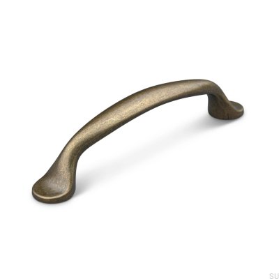 Barletta 96 oblong furniture handle, oxidized metal