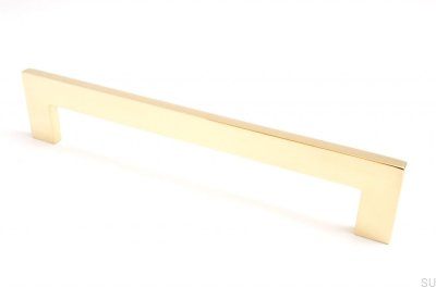 Clean Cut furniture handle 224 Gold Brass Polished Unpainted