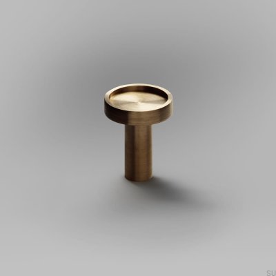 Ina S furniture knob Brass Brushed Unpainted