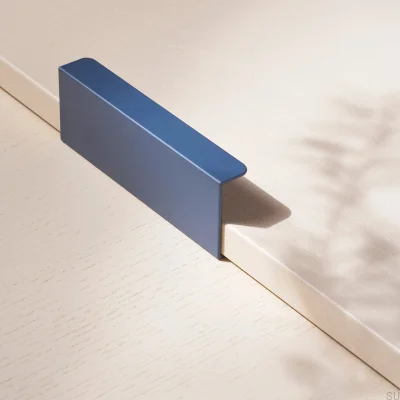 Hide 120 edge furniture handle, Metal Blue