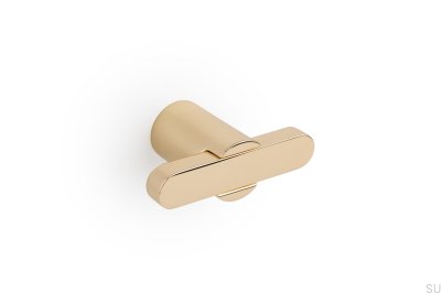 T-Bar Fusion Gold Polished furniture knob