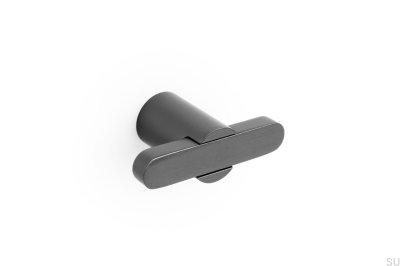 T-Bar Fusion Titanium Black furniture knob