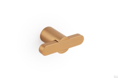  T-Bar Fusion Gold Brushed Cava furniture knob